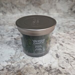 Yankee Candle Balsam & Cedar Scented Candle - Green 4.3 Oz NEW